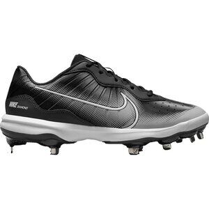 Nike Men's Alpha Huarache Varsity 4 Metal Baseball Cleats Black/Grey Size 13